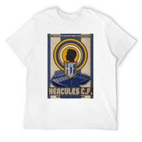 Hercules Cf De Alicante Plakatas Marškinėliai Medvilniniai Grafiniai Marškinėliai Berniukams Gyvūnų Spaudos Juodi Prabangūs Marškinėliai Marškinėliai Unisex XL blue