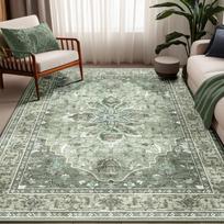 Nudėvėtas tradicinio persiško stiliaus kilimas, šalavijo spalvos gėlių medalis, svetainės kilimas, neslystantis, minkštas, boho, vidaus namų dekoravimo kilimas 43X120CM