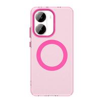 Magsafe Matte Phone Case For Xiaomi Poco X7 Pro Magnetic Wireless Charging For Xiaomi Redmi Turbo 4 Shockproof Back Cover For Redmi Turbo 4&Pc + tpu raudona