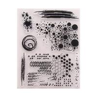 Transparent Stamp Silicone Seal Sheet For DIY Scrapbook Craft Card Album T1336 gray