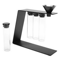 Single Dose Coffee Bean Storage Tubes Coffee Bean Cellars with One Way Exhaust Valve Dosing Vials with Magnetic Stand