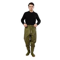 Kvėpuojantys vandeniui atsparūs žvejybos bridkelnės su integruotais batais Size 37