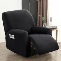 4 Pieces Waterproof Recliner Living Sofa Cover For Living Space Flexible Reclining Chair Cover Protection Lazy Boy Relax Armchair Cover violetinė