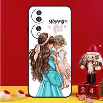 Beautiful Mother Daughter Son Case For Honor X8a X9a X7a X6a X6 X7 X8 X9 X8b X9b 90 70 50 Magic 5 Pro Magic 6 Lite Cover Honor Magic6 Lite brown