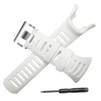 for  Ambit 1 2 3 Band Adjustable Smartwatch Rubber Wear Resist Replacement Strap Wristbands Bracelet Waterproof 1 balta