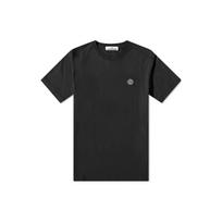 Stone Island Garment Dyed Logo T-Shirt Black Men Tops 101524113-A0029 S