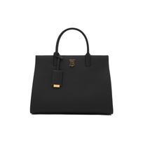 Burberry Frances Detachable Adjustable Shoulder Strap Magnetic Closure Grain Calfskin Tote Bag Shopping Bag Shoulder Crossbody Handbag Small 80609741 Basic Set (Bag+Dust Bag)