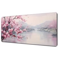 Pink Scenery Mouse Pad Desk Mat Mousepad Large Abstract Mouse Pad Gaming Deskmat With Lockedge Office Nonslip Carpet 800x300x2mm white