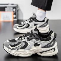 Men's shoes spring and summer mesh breathable soft sole non-slip shock absorption student running casual sports shoes 44 pilka