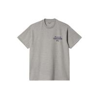 Carhartt WIP Letter Print Crew Neck Fitted Short Sleeve T-Shirt Men T-Shirts Gray I032880-V6-XX S