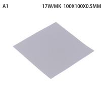 17W/MK GPU CPU Heatsink Cooling Conductive Silicone Pad 100x100mm 0.5/1/1.5/2/2.5/3mm Thickness Thermal Pad Thermal Insulation A1