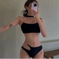 Source new sexy bikini swimsuit women ins wind vacation hot spring split swimsuit M juoda