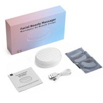 1 Pair LED Red Light Therapy Eye Beauty Massage Device EMS Pulse Eye Massager With Gel Patch Anti Wrinkles Reduce Dark Circles balta