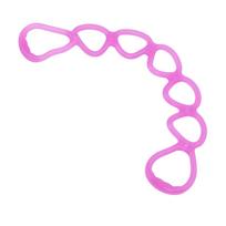 Fitness Elastic Pull Rope Home Gym Multifunctional Yoga Shaping Workout 7 Hole Resistance Band (Purple)