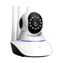 WiFi 1080P Pan-Tilt Belaidė Kamera - Vidaus Dvipusis Garsas, 15M IR, LAN Prievadas Namų Saugumas 【Wifi】Camera juoda/balta