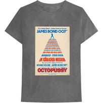 James Bond 007 Unisex T-Shirt: Octopussy German Poster (X-Large) L beige