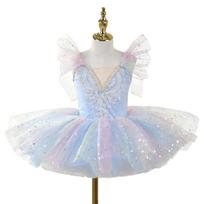 Fashion Sequin Kids Ballet Dress Modern Puffy Performance Clothes Party Dress Princess Dress Dance 120CM