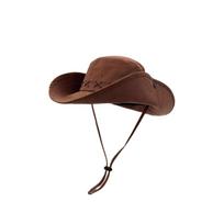 Solid Color Western Cowboy Hat Breathable Fisherman Sunshade Cap Fashion Wide Brim Sun Hat  Unisex kava
