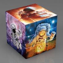 Vaikams 3x3x3 Rubiko kubas Planeta Astronautas Garsus paveikslas Įžymybės 3x3 Dėlionės kubas Žaislas vaikams Švietimo Magico Cubo Dovana brown