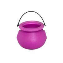 Helovino dekoracija Raganos puodas, 6 plastikiniai raganų puodai One Size purple