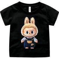 LABUBU Girls' T-shirts 3-16 Years Boys' T-shirts Unisex Children's Tops 150