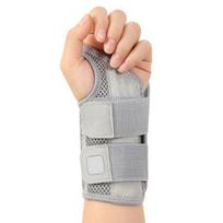 Riešo įtvaras su 2 dirželiais vyrams ir moterims, reguliuojamas riešo įtvaras-stabilizatorius tendinitui, artritui, karpalinio kanalo skausmui malšinti L Left Hand beige