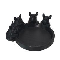 3D Printed Dog Figurine Cute Animal Statue Creative Art Ornament for Bookshelf Mantel Stylish Jewelry Organizer juoda