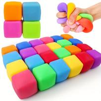 Relax 1Pcs Squishy Cubes - Slow Rising Fidget Toys For Youngsters  Students Christmas Stocking Stuffers  Party Favors