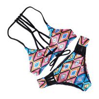 Women Bikini Set Sexy Swimsuit Low Waist Hollow Side Bottoms Swimwear Adjustable Halter Top Lace-Up Front Beachwear S įvairiaspalvis