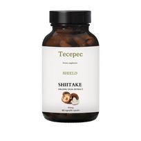 Organic Shiitake Extract 1000 Mg Dietary Supplement, 90 Capsules Per Bottle 90 Capsules black