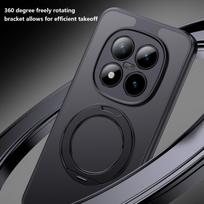 For Xiaomi POCO M8 Pro Case Hard With Ring Stand Magnetic MagSafe Protective Back Cover For Xiaomi POCO M8 M8Pro Phone Shell Poco M8 juoda