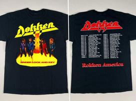 Dokken T-Shirt, Dokken Under Lock And Key Tour 1985 Unisex T-Shirt XXXXL