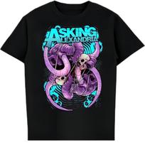 Asking Alexandria Tentacle Skull T-Shirt XL juoda