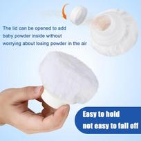 Lightweight Baby Talcum Powder Puff with Storage Box Hypoallergenic Gentle Sponge for Infant Outdoor Daily Care balta
