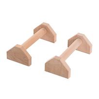 Wooden Push-Ups Rack Parallettes Gymnastics Calisthenics Stand Handstand Bar Fitness Training Pine wood small 25cm#1