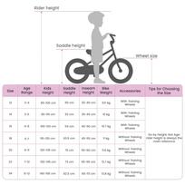Kids  Bicycle 16 Inches for Ages 4 6 White