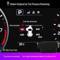 OBD Tire Pressure Monitor for New Tucson, Hyundai Lingdong, 2018 ix35, Mingtu, Yuedong All Elantra OBD Screen TPMS (Added: Voice Prompt) white