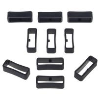 Rubber Buckle Fixing Ring for Smart Watch Replacement Accessory Garmin-Venu 2S/Vivomove 3s/GarminActive S 1 black