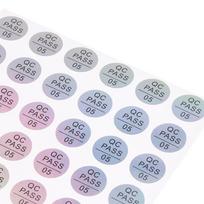 1000 vnt. Holograminių lipdukų Kokybė Patikrinta Apsauga Garantija Apsauga nuo Klastojimo Apsauga 10mm white