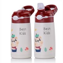 400ML Kids Thermos Water Bottle with Duck Billed Straw 316 Stainless Steel Vacuum Flask Thermo Cup for Children 400ml