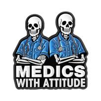 Funny Skeleton Doctor Enamel Pins Medics With Attitude RAD Life Living Laughing Leaving Medical Brooch Lapel Badge Jewelry Gifts