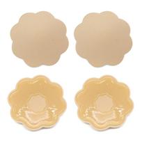 Daugkartinės nematomos silikoninės spenelių apsaugos lipnios krūtinės krūtinės liemenėlės lipdukai Padas Matas Lipdukai Aksesuarai Kėlimas Moterims 4pcs black