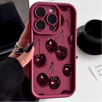 Cherry Phone Case For OPPO Reno 13 14 11 12F 11F 13F A78 A58 A79 A60 A6 A5 Pro Realme C53 C55 C65 C63 C67 C71 15T 14 Plus Cover OPPO Reno 14 5G brown