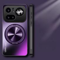For Nothing Phone 4A Pro Cases Magnetic Ring Stand Matte Hard Case For Nothing Phone (4a) Pro Camera Protective Cover Bumper Nothing Phone (4a) Pro violetinė