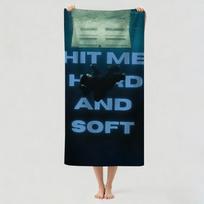 American singer B-Billie E-Eilish Towel Drying Bath Towel Applicable To Light Swimming Camping Yoga Beach Out STJ40x70CM gray