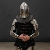 Medieval Steel Knight Warrior Outfit Full Armor LARP Cosplay Costume