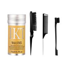 English Version Hair Wax Stick & Comb Set - Tame Flyaways & Style beige