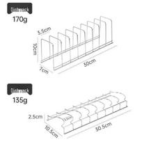 304 Stainless Steel Countertop Dish Drying Rack white