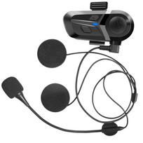 Bluetooth Full Face Flip-Up Motorcycle Helmet with Headset gray