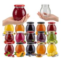 50x STIKLAINIS STIKLAINIS MAJONEZAS 245ml SU Dangteliu UOGIENĖ MEDUS PAŠTETAS 245ml